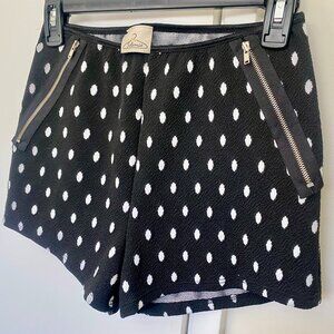 Solemio Black and White polka dot shorts Women's S